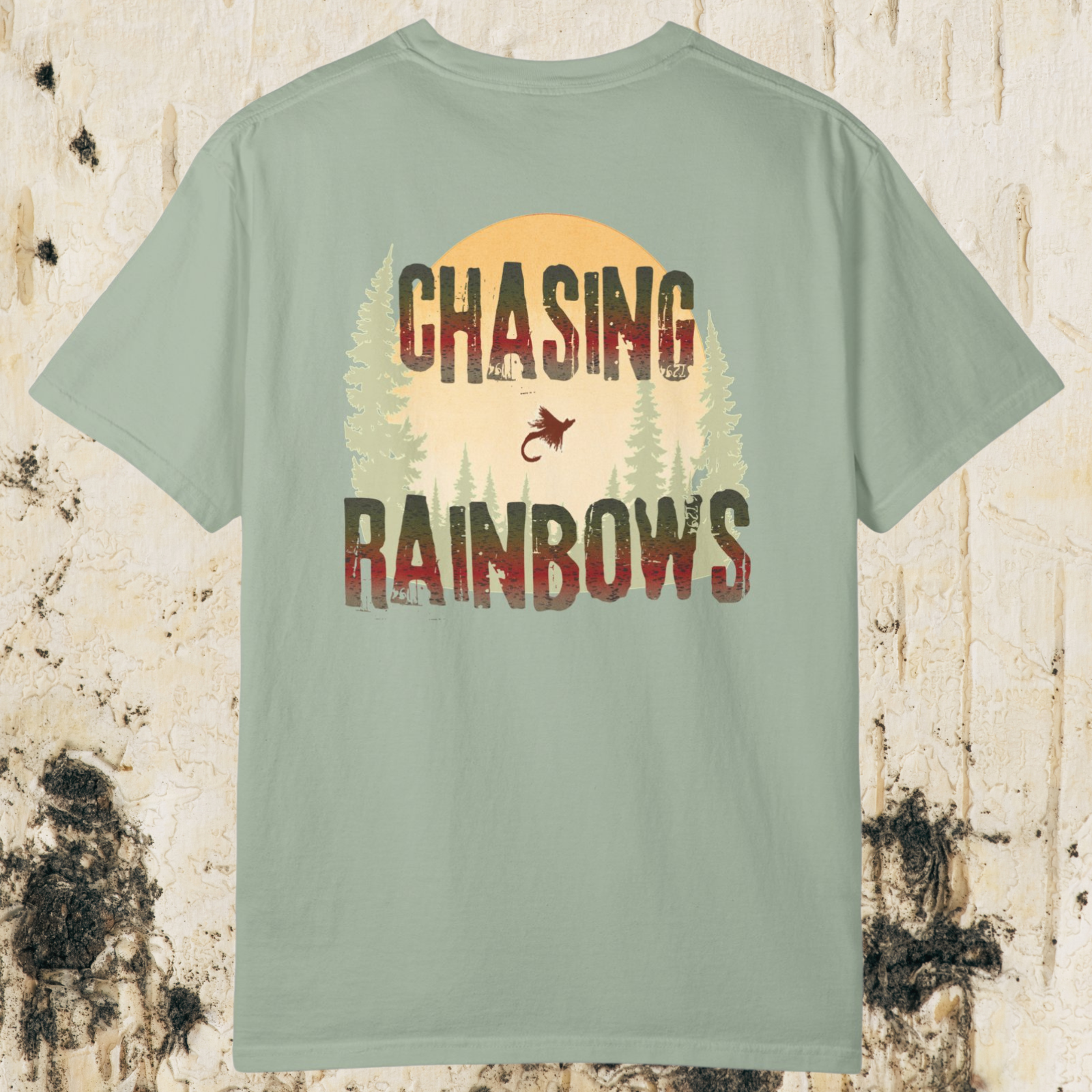 Chasing Rainbows Fly Fishing T-Shirt