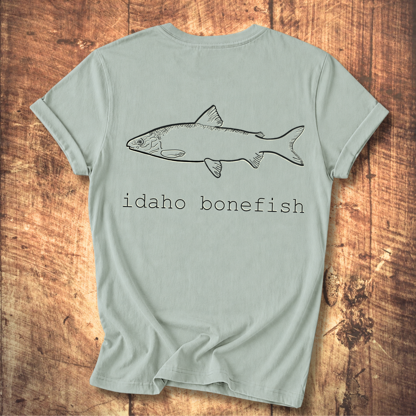 Idaho Bonefish Back Print T-Shirt