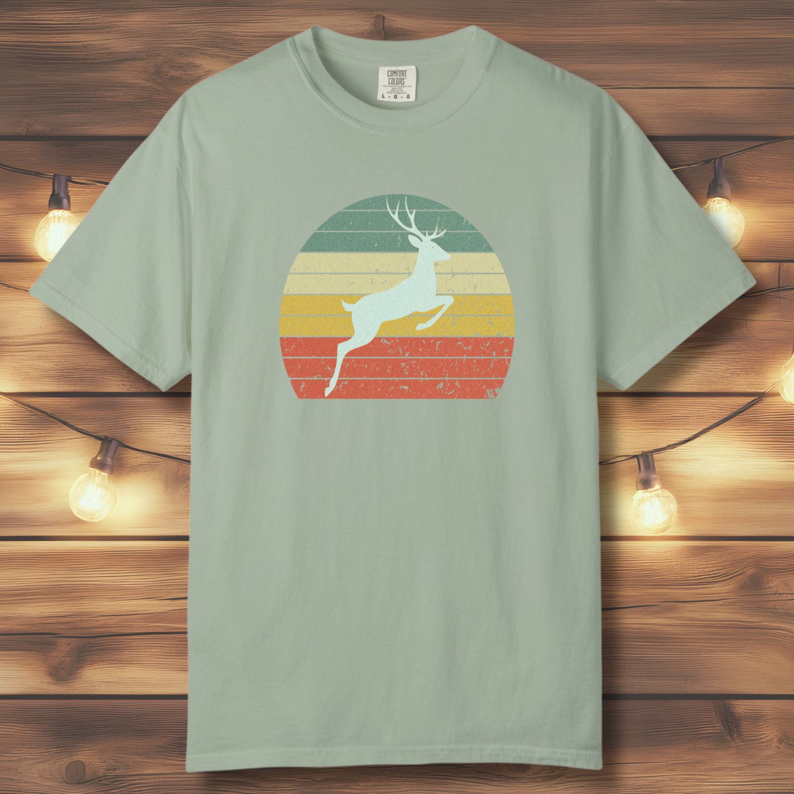Vintage Sunset Deer T-Shirt