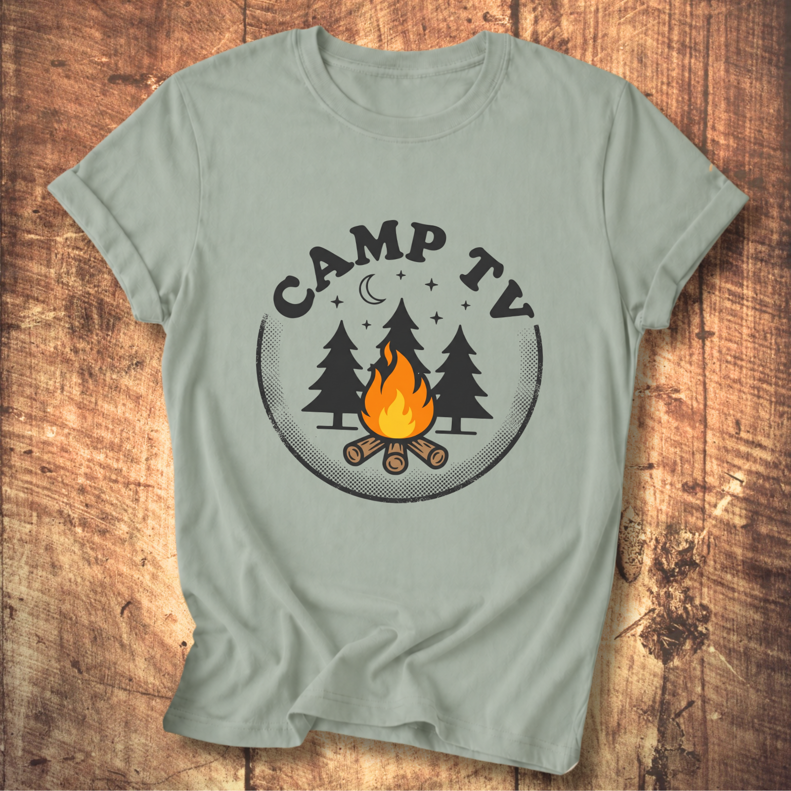 Camp TV Static Tee