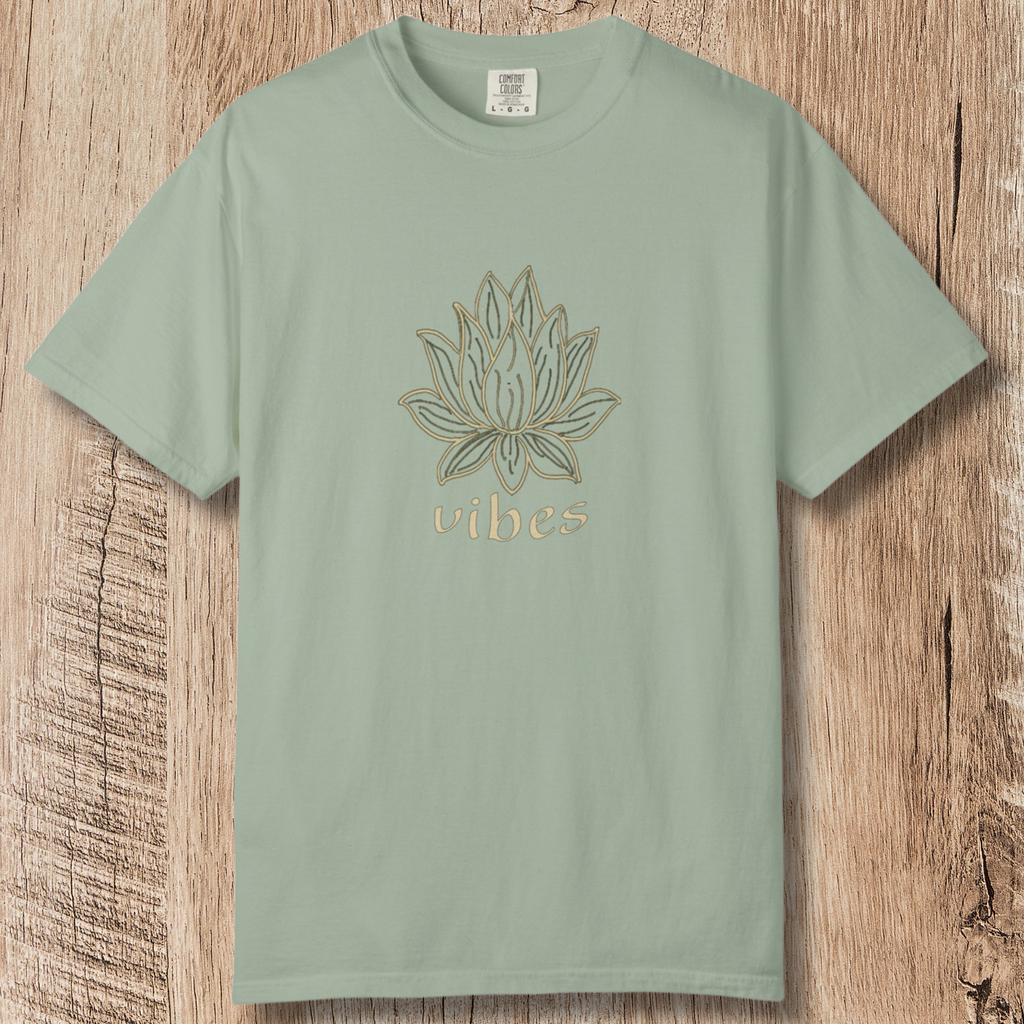 Vibe Lotus T-Shirt — Botanical Graphic Tee