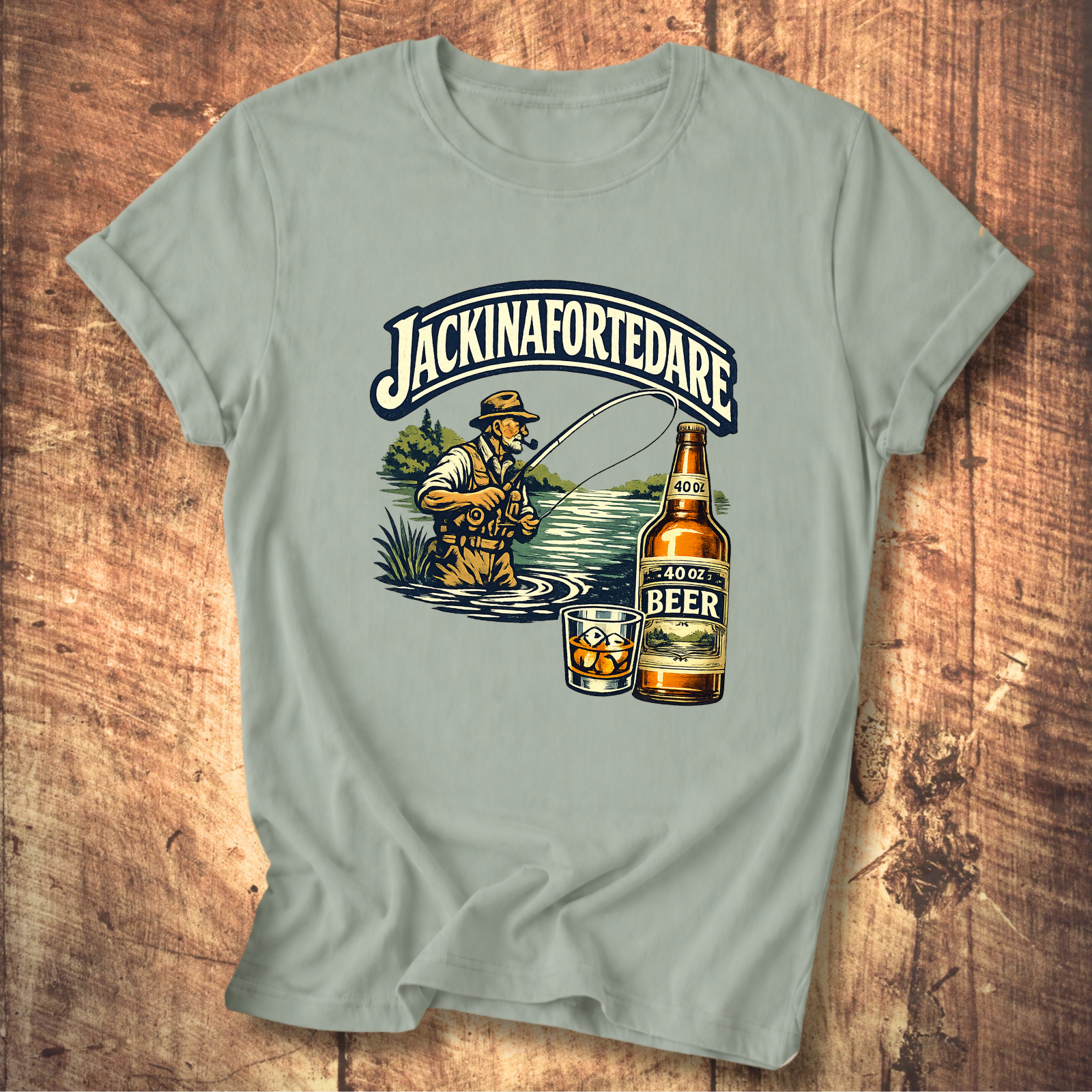 "Jackinafortedare" Vintage Outdoors Tee