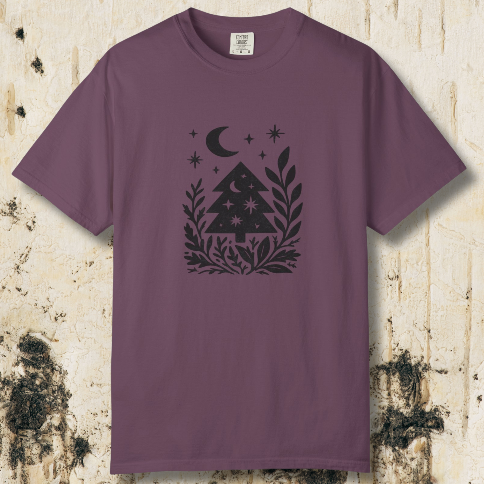 Midnight Forest T-Shirt | Moon and Pines Graphic Tee