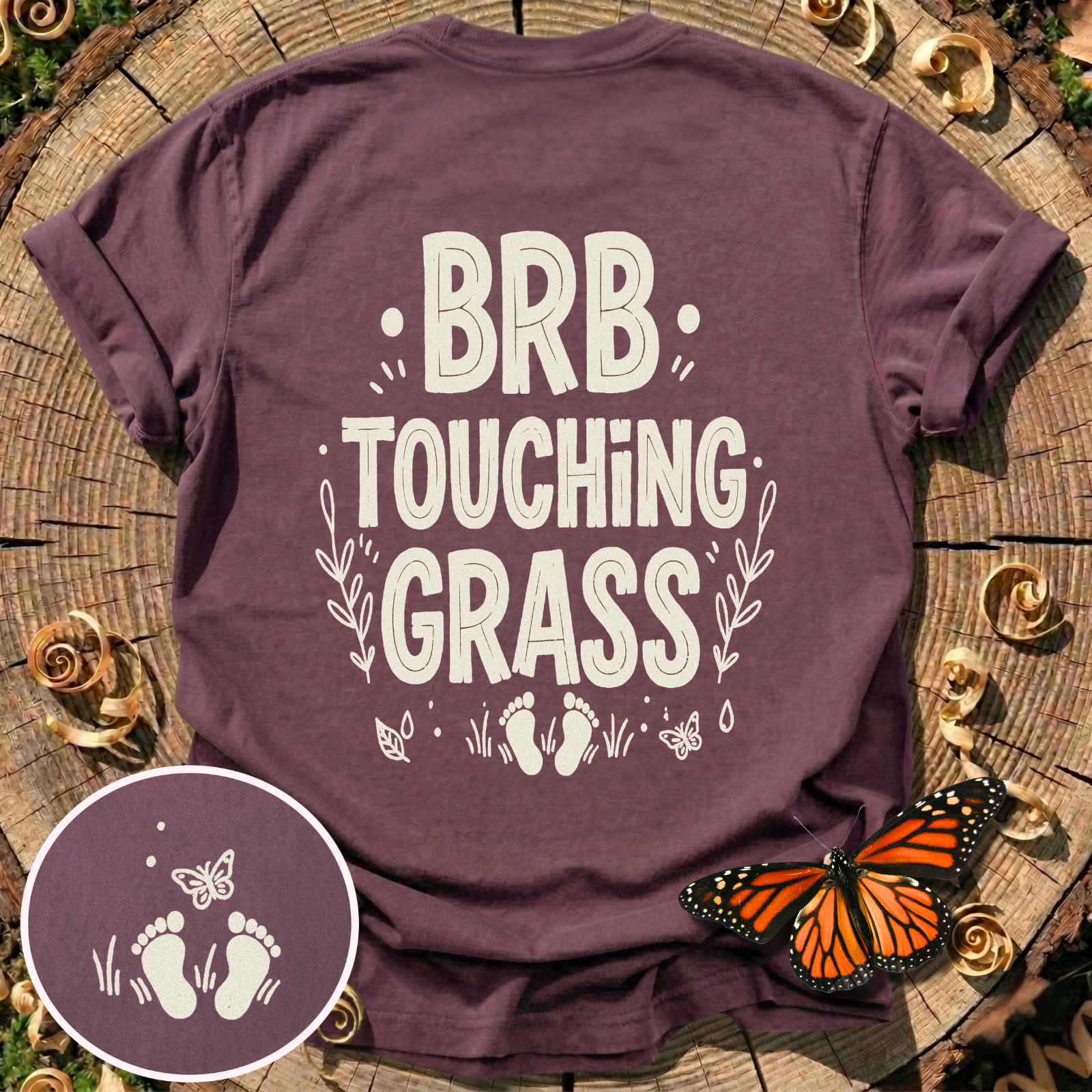 BRB Touching Grass T-Shirt