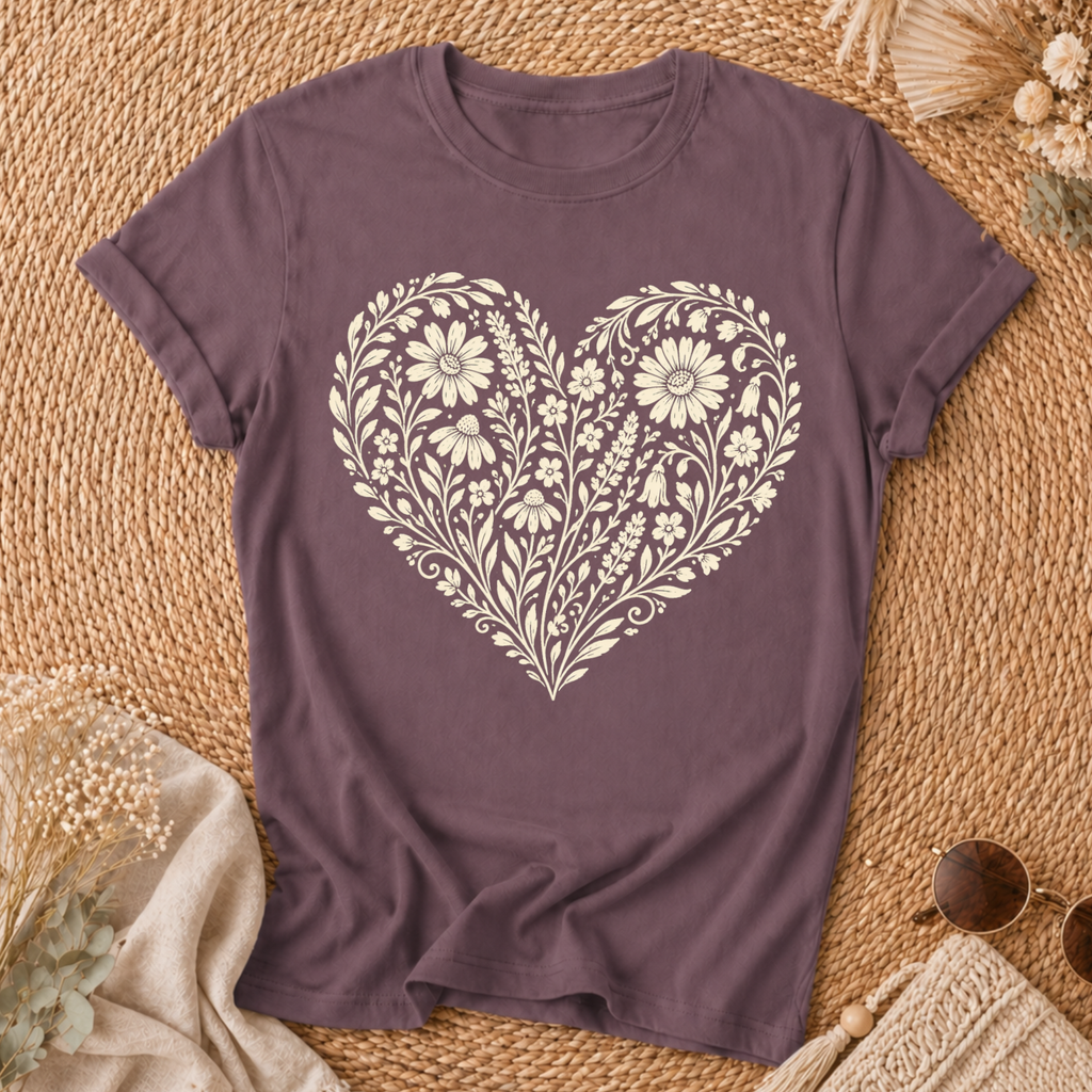 Heart Of Flowers T-shirt