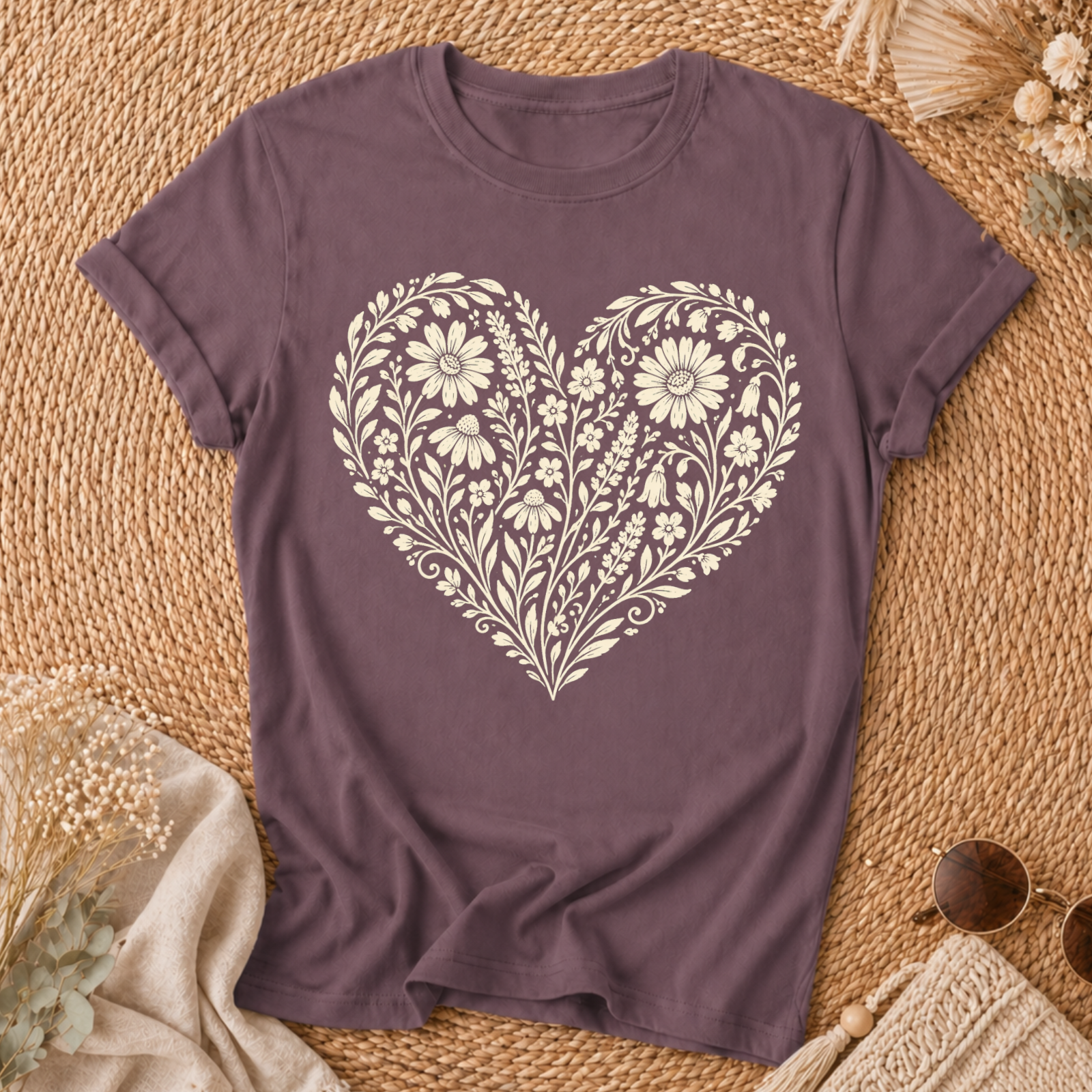 Heart Of Flowers T-shirt