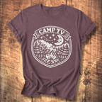 Camp TV Linocut T-shirt