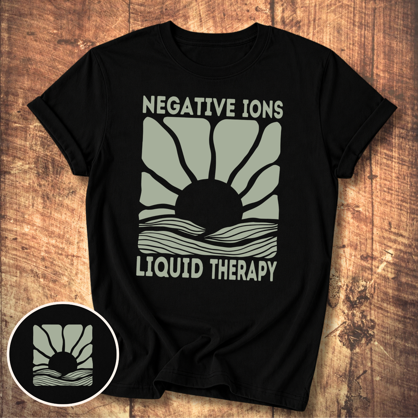 Negative Ions Liquid Therapy T-Shirt