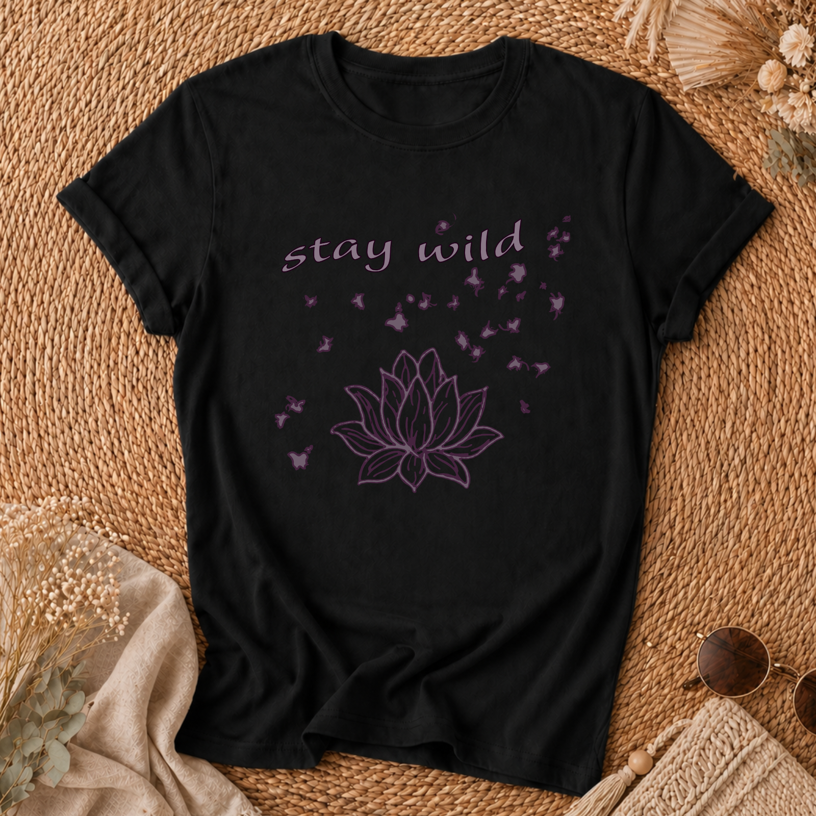 Stay Wild Lotus Tee