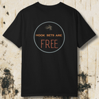 Hook Sets Are Free Fishing Back Print T-Shirt | Garment-Dyed Unisex Tee