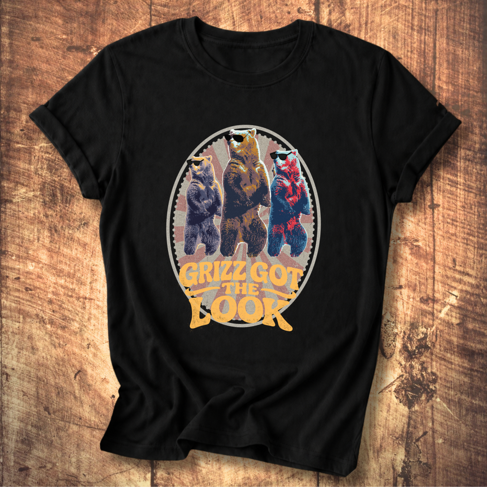 Grizzly Trio “Grizz Got the Look” Graphic T-Shirt