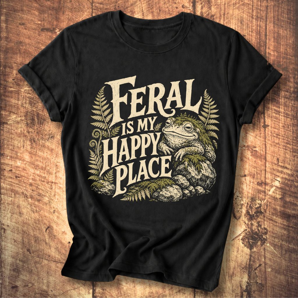 Feral Is My Happy Place T-shirt
