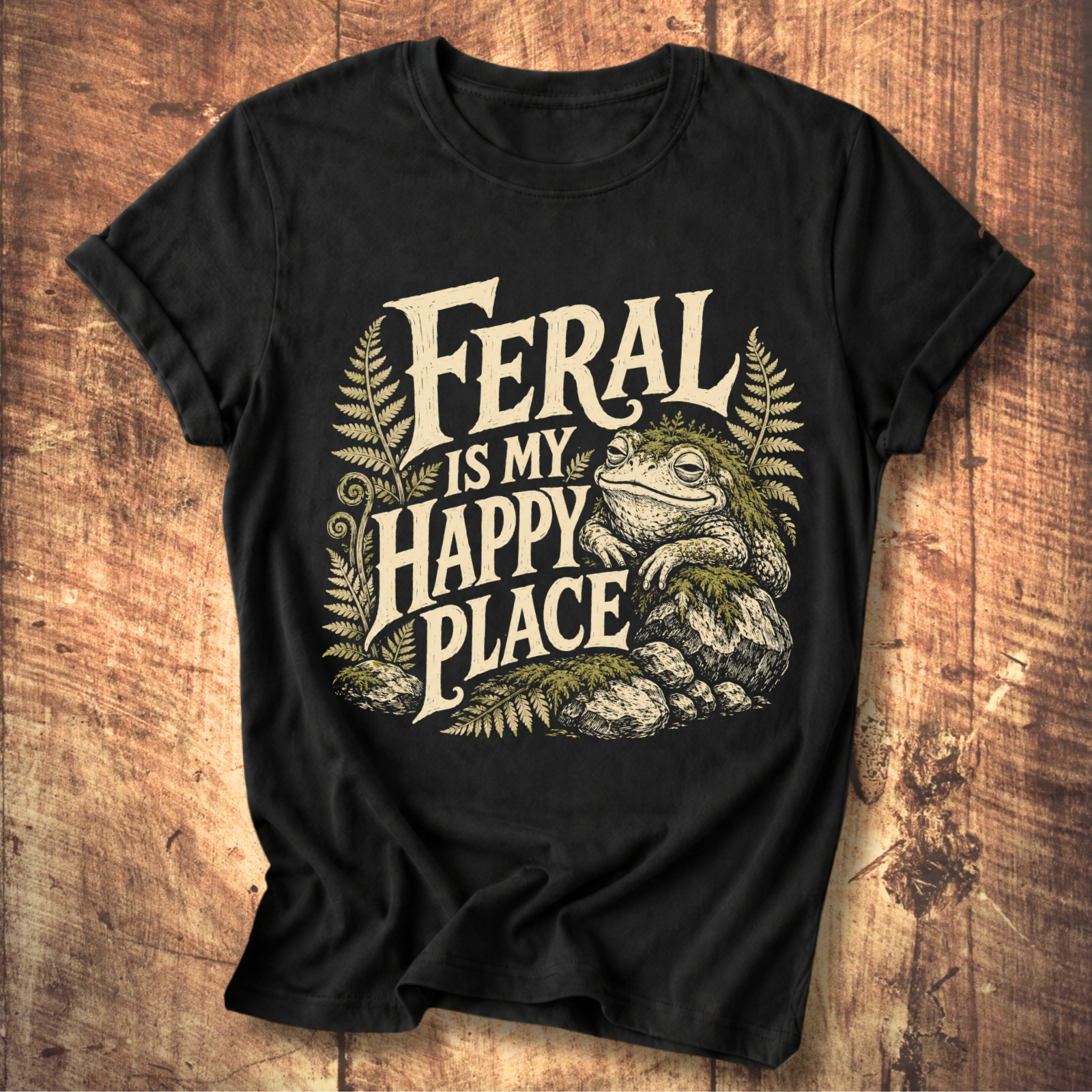 Feral Is My Happy Place T-shirt