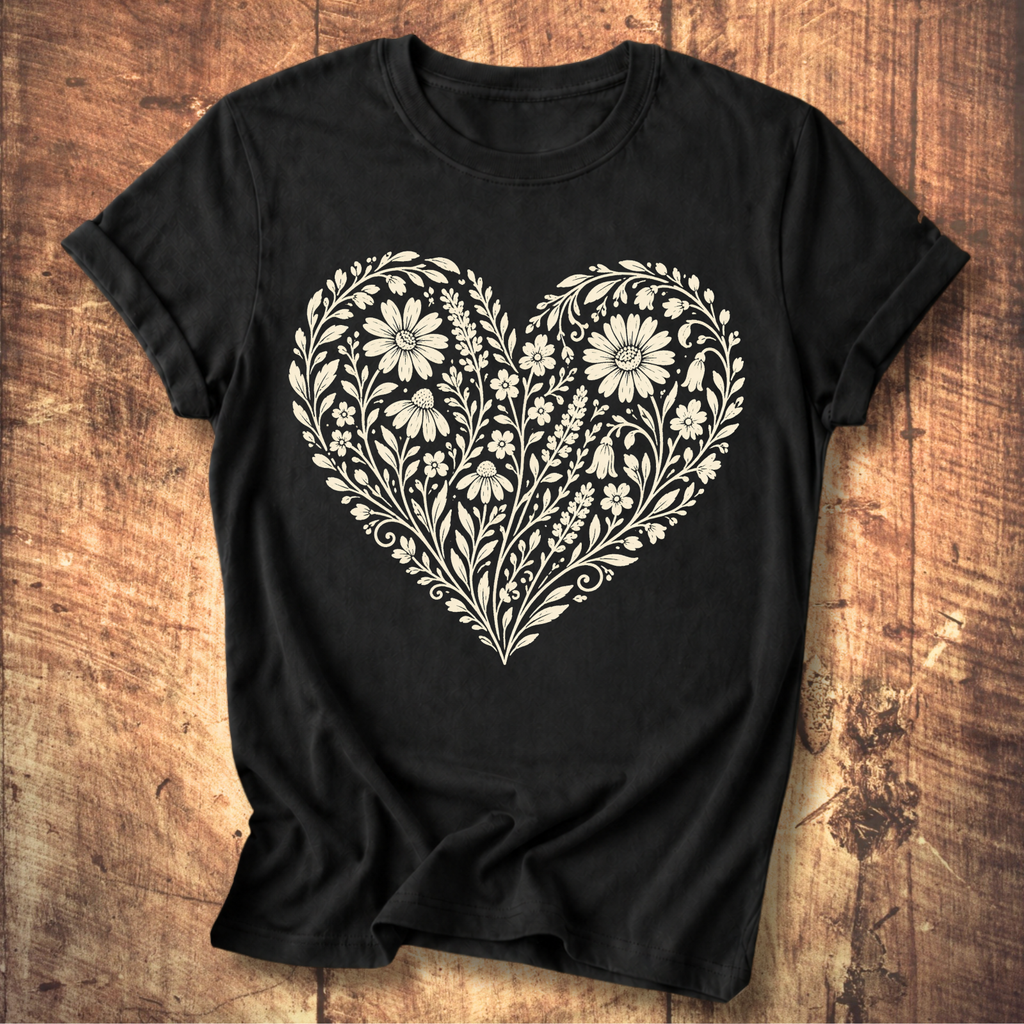 Heart Of Flowers T-shirt
