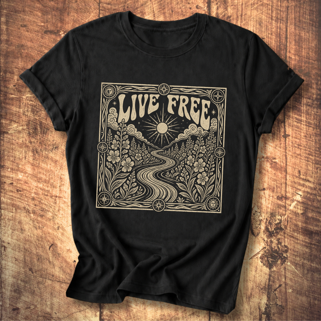 Fireweed Live Free Tee