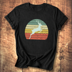 Vintage Sunset Deer T-Shirt