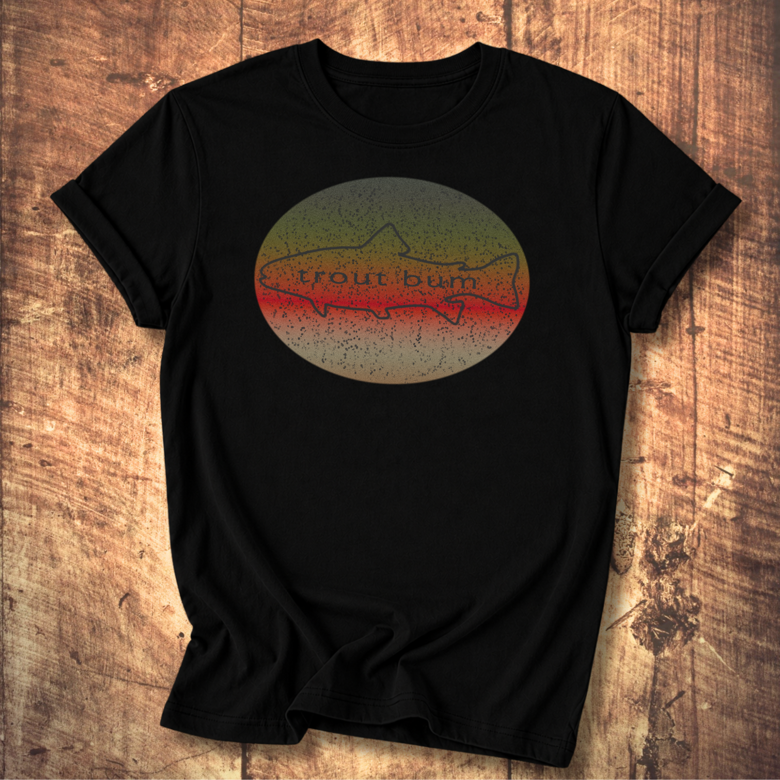 Trout Bum Back Print Tee