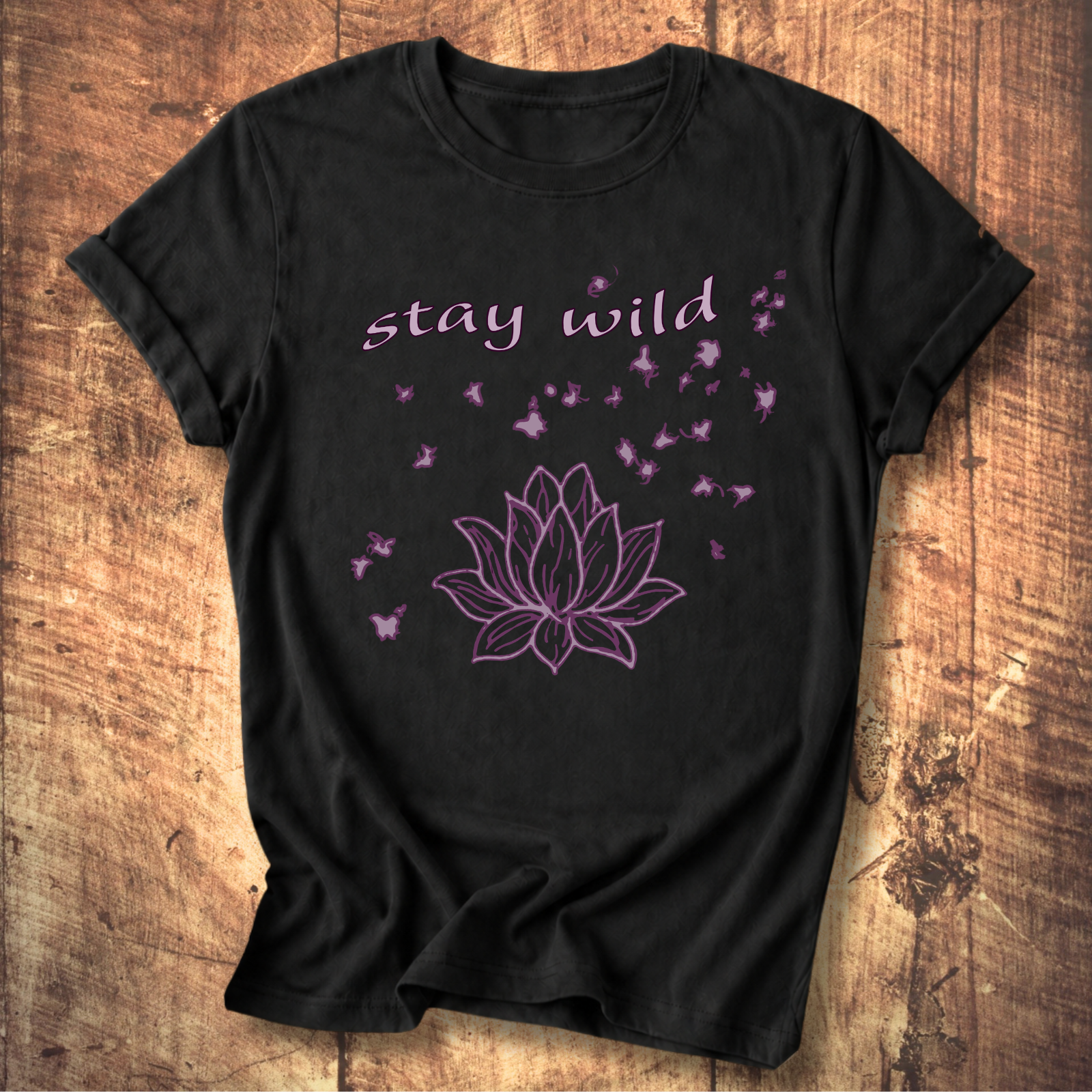 Stay Wild Lotus Tee