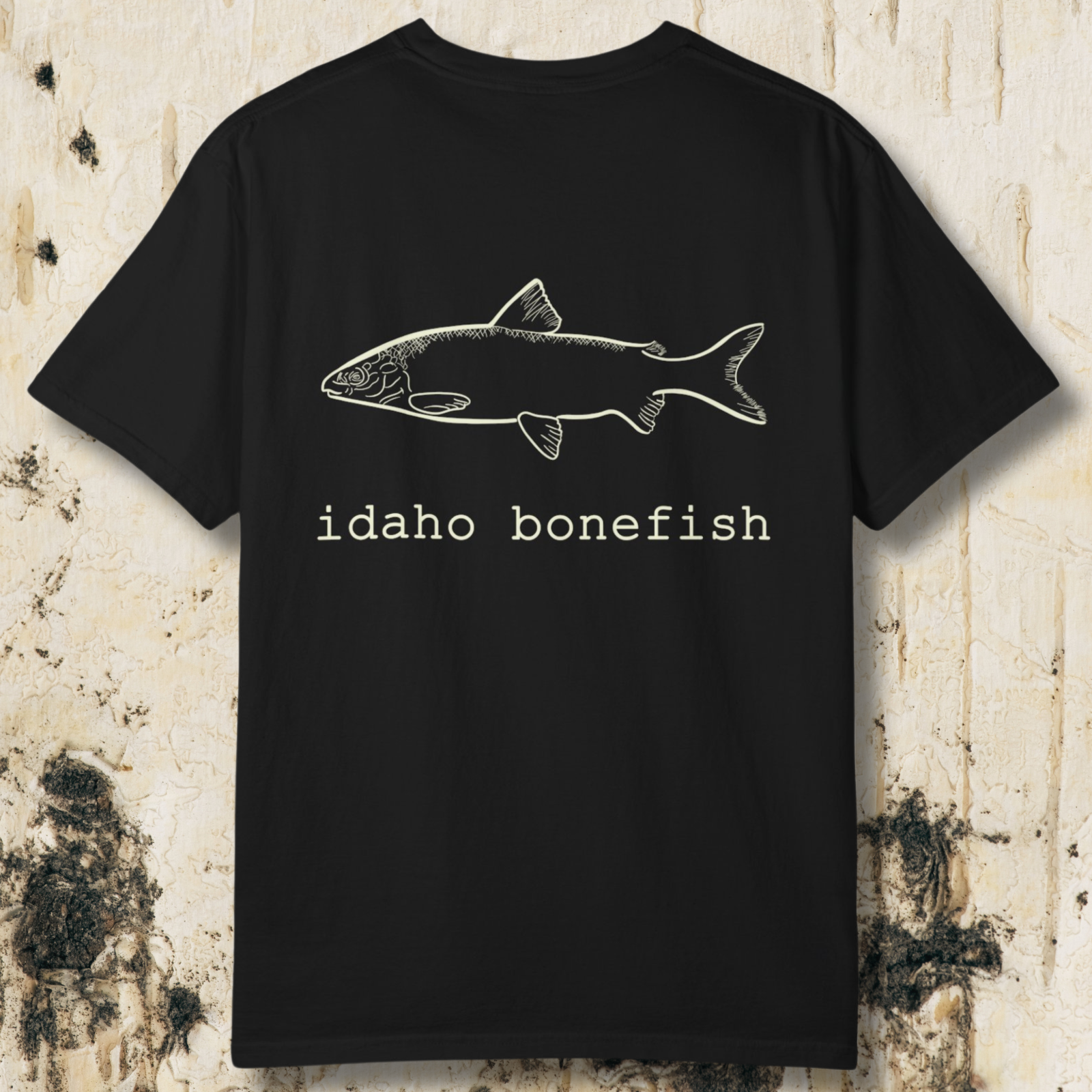 Idaho Bonefish Back Print T-Shirt — Vintage Fishing Graphic Tee