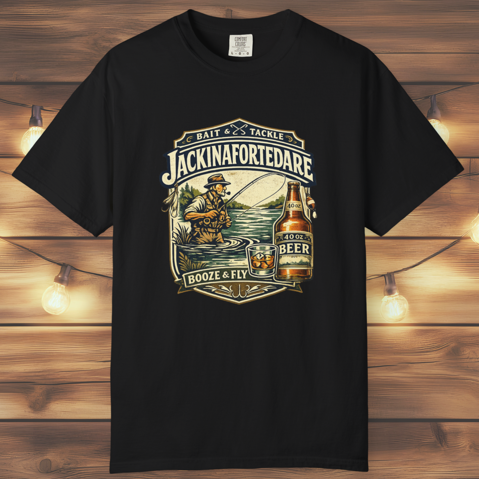 Jackinafortedare Vintage Bait & Tackle Tee