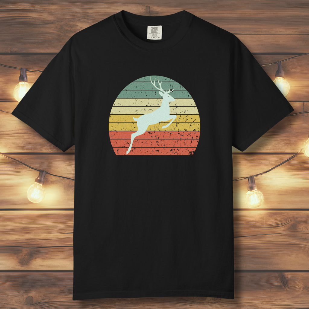 Vintage Sunset Deer T-Shirt