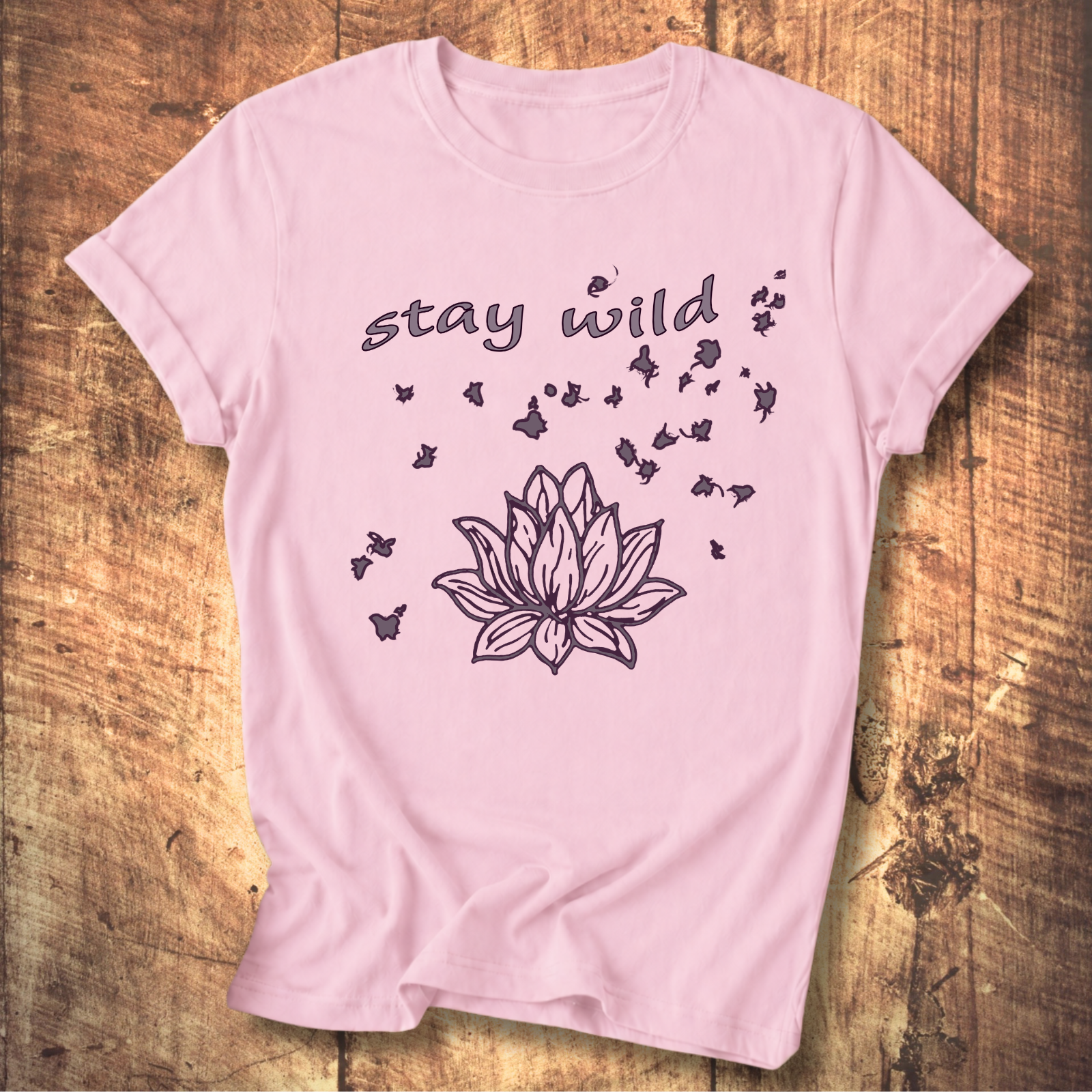 Stay Wild Lotus Tee