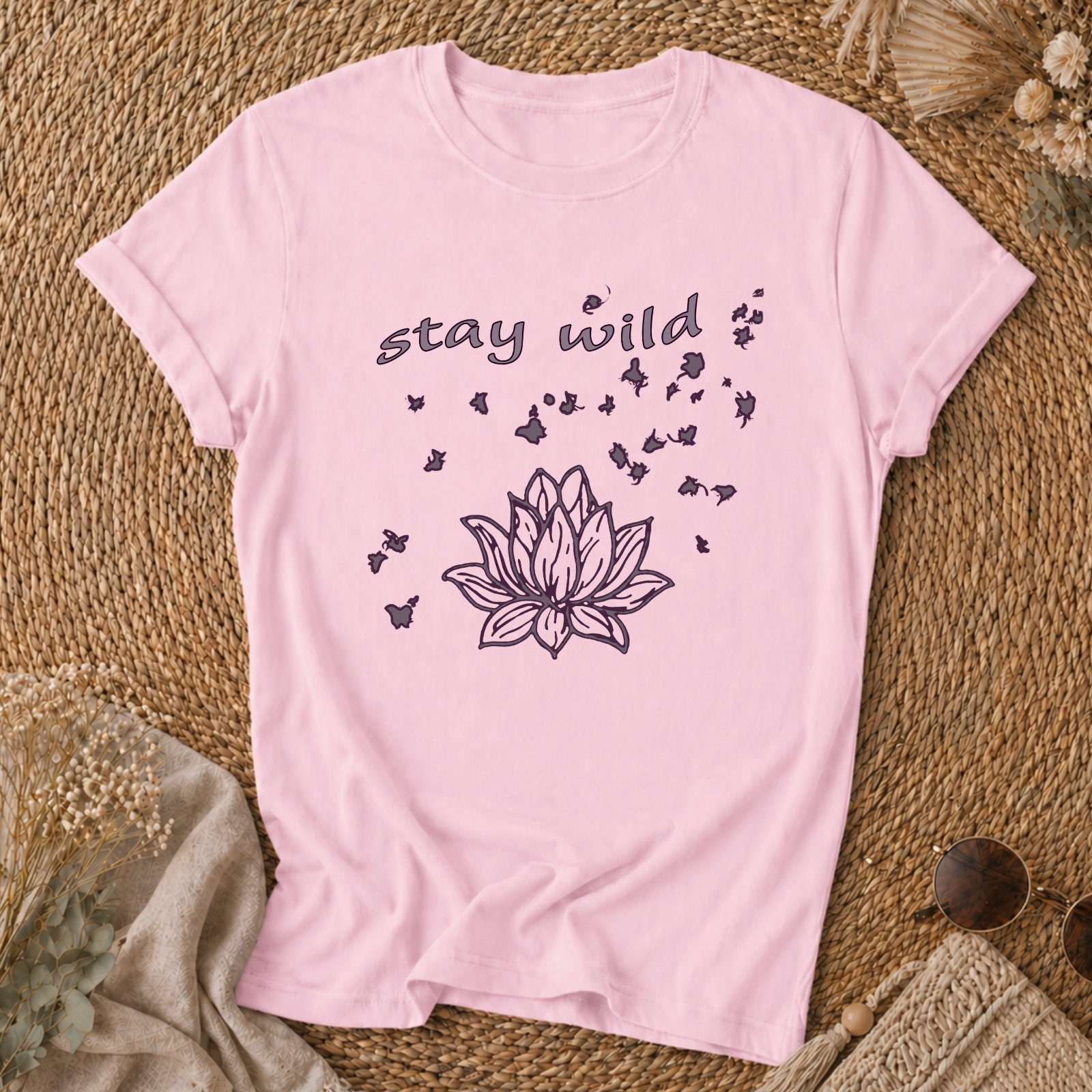 Stay Wild Lotus Tee