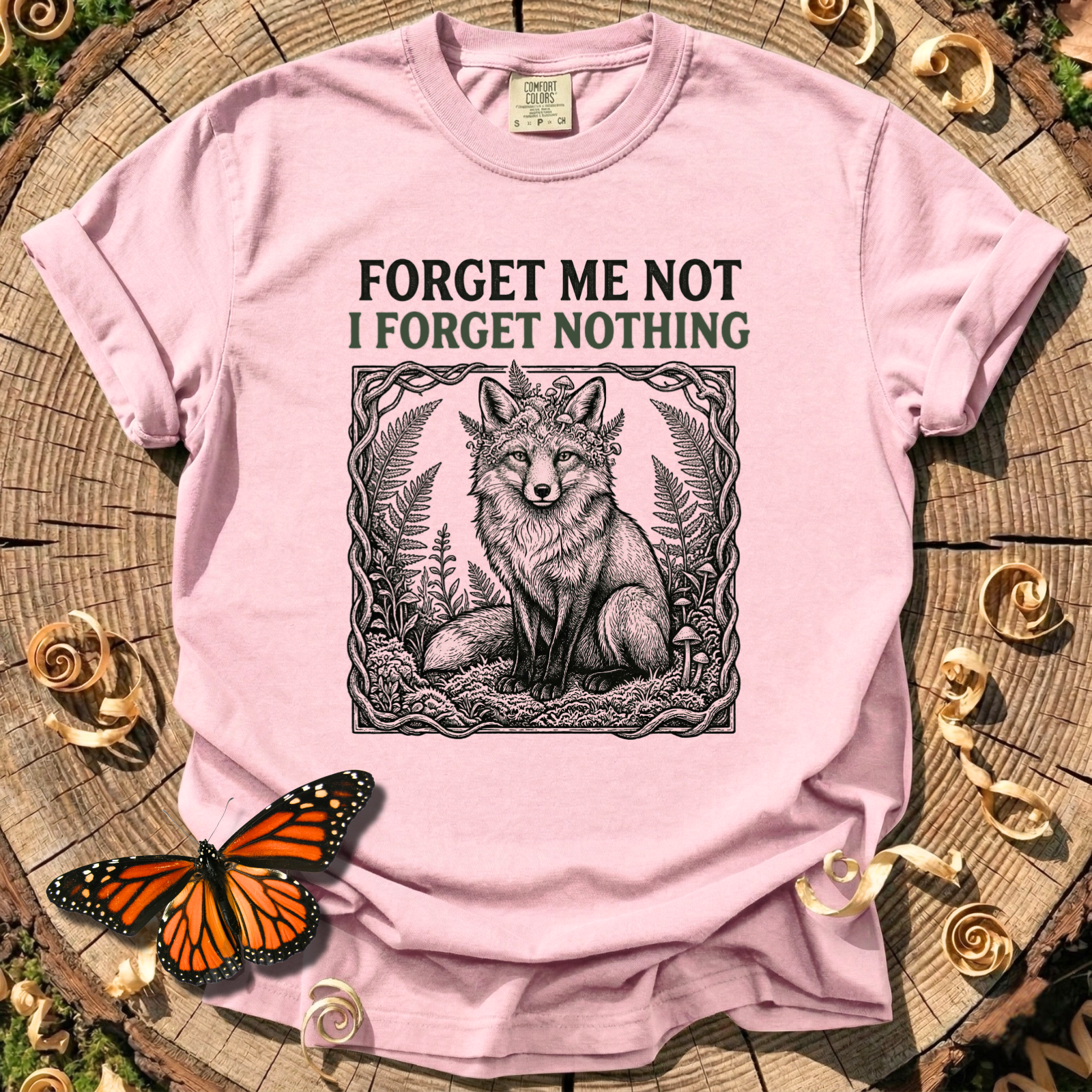 Forget Me Not Fox Tee