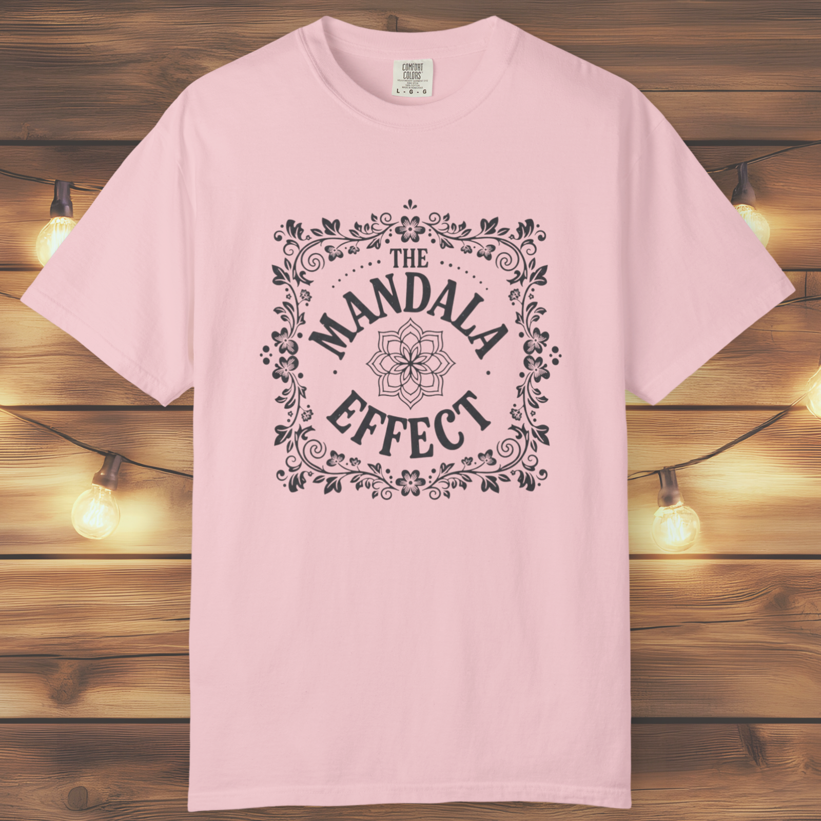 Mandala Effect Floral Retro T-Shirt