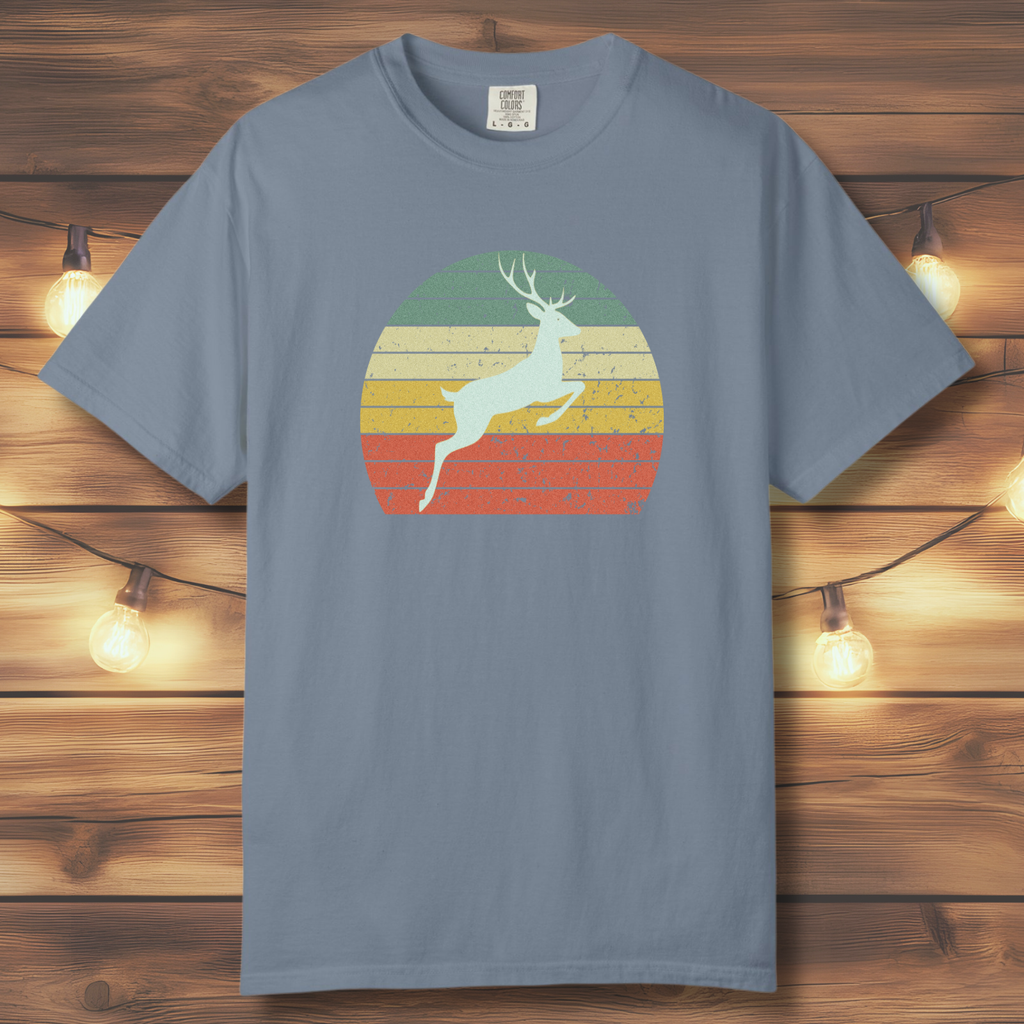 Vintage Sunset Deer T-Shirt