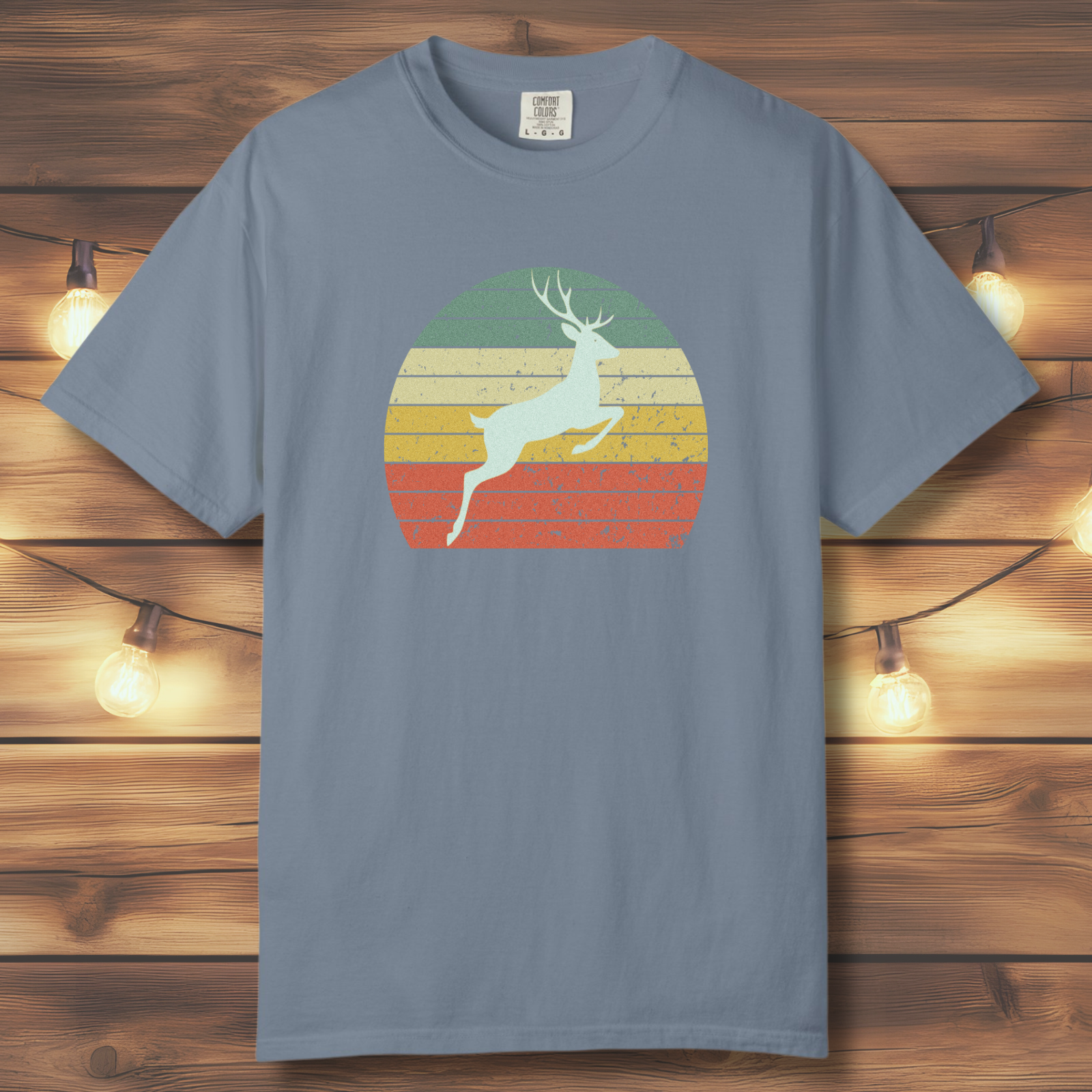 Vintage Sunset Deer T-Shirt