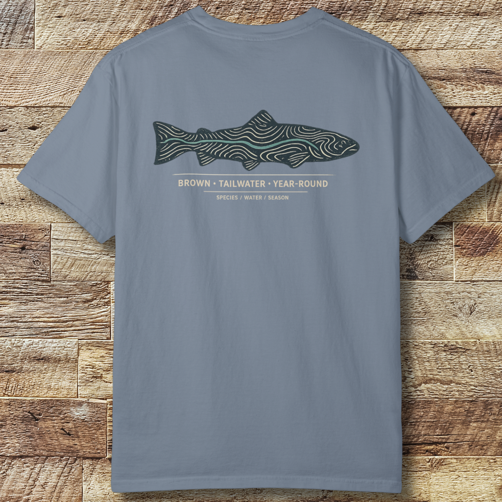 Brown Trout Topography T-Shirt