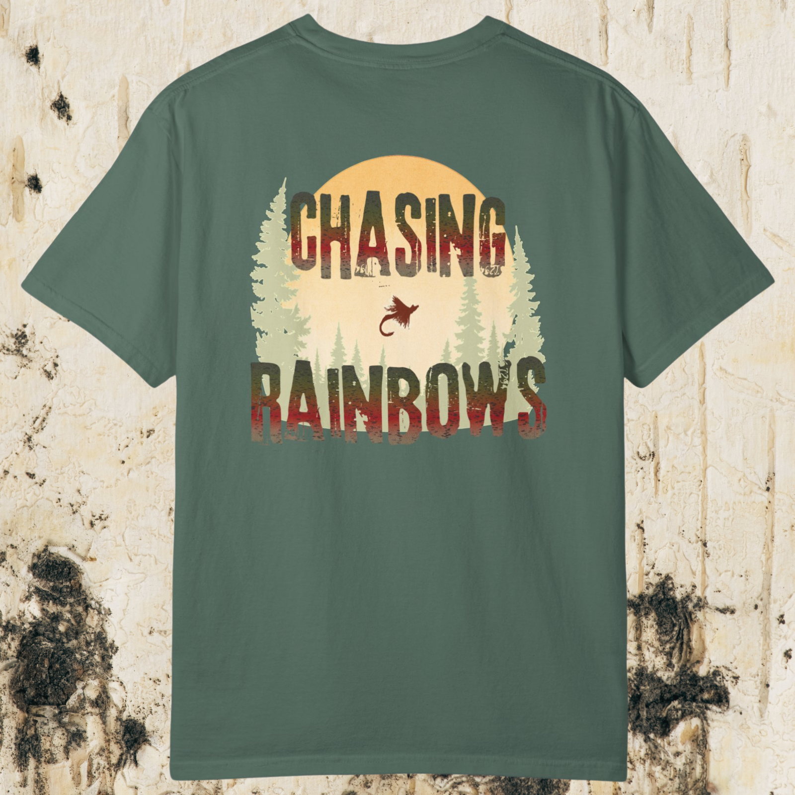 Chasing Rainbows Fly Fishing T-Shirt