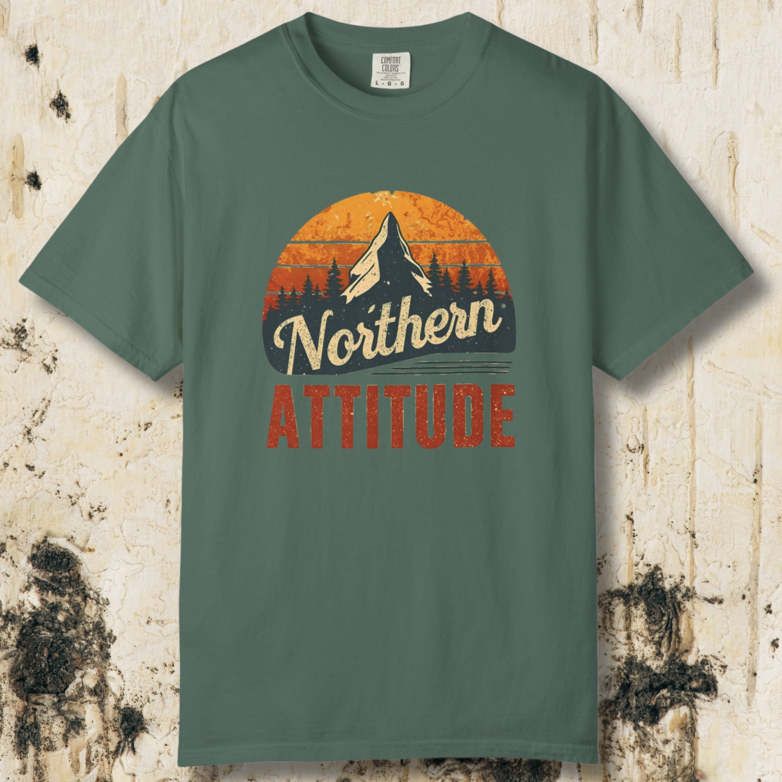 Northern Attitude Retro Mountain T-Shirt | Comfort Colors Graphic Tee