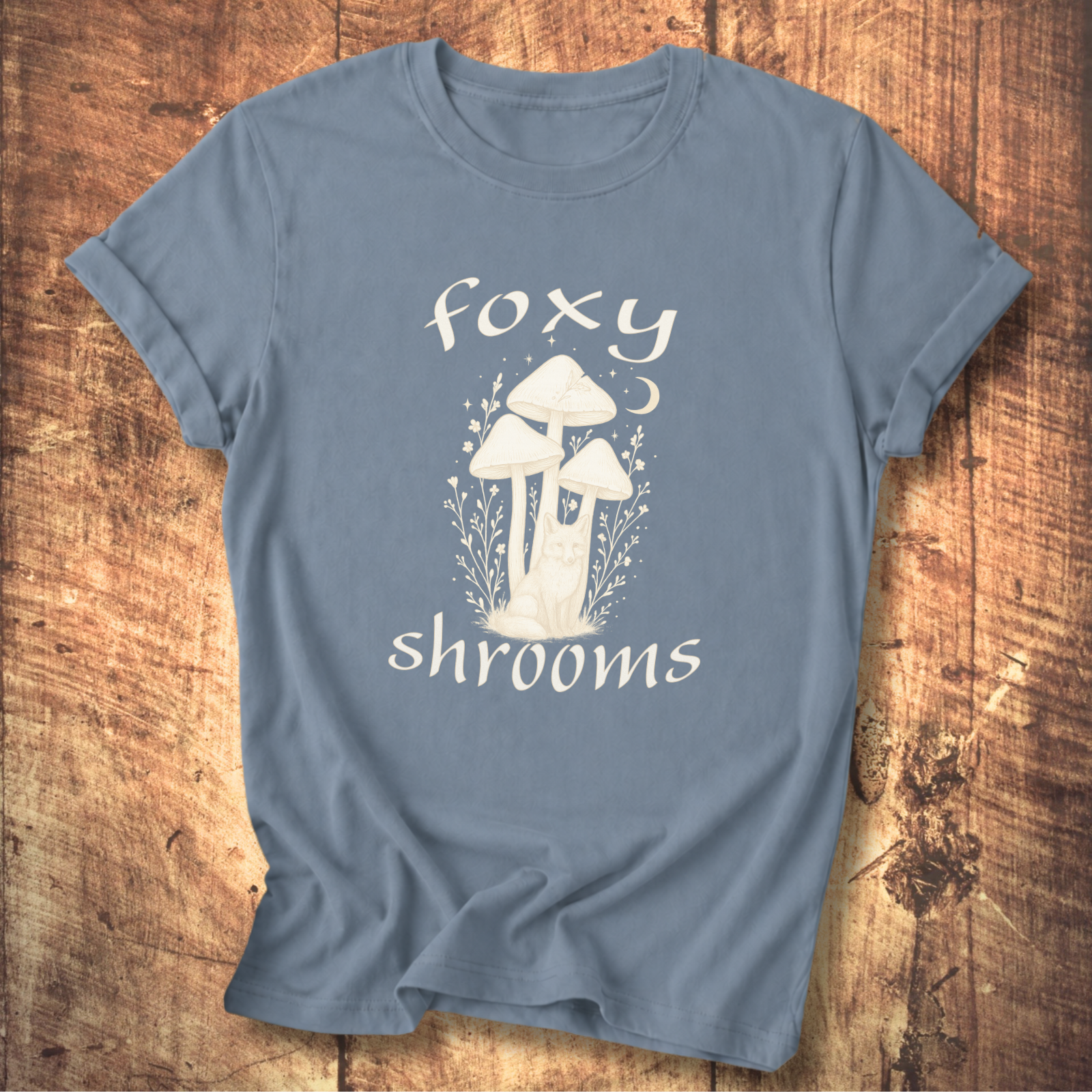 Foxy Shrooms Vintage Tattoo T-Shirt