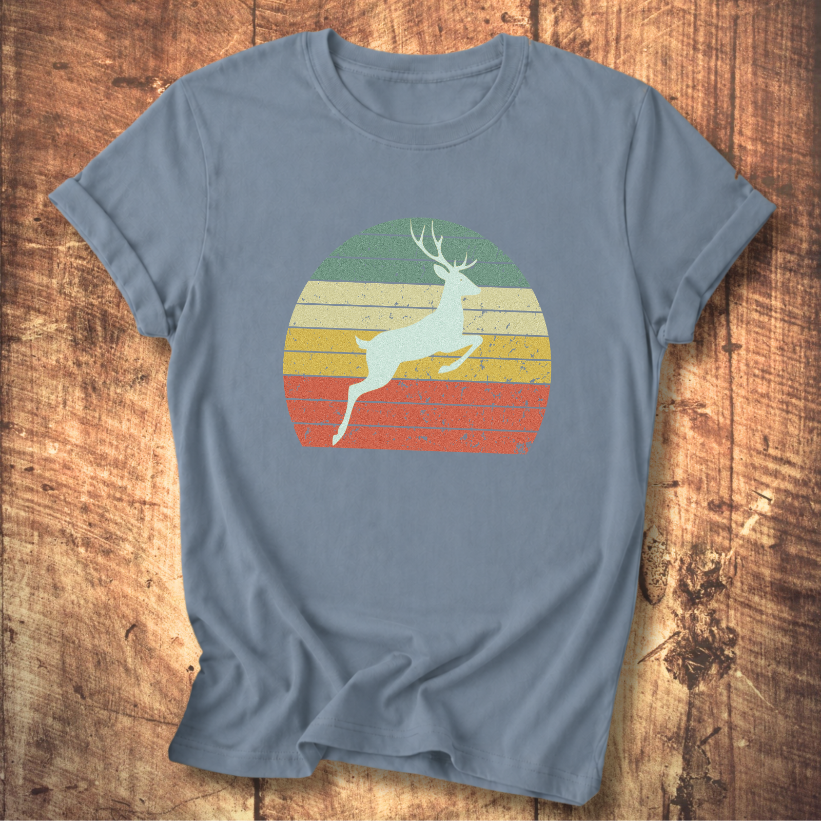 Vintage Sunset Deer T-Shirt