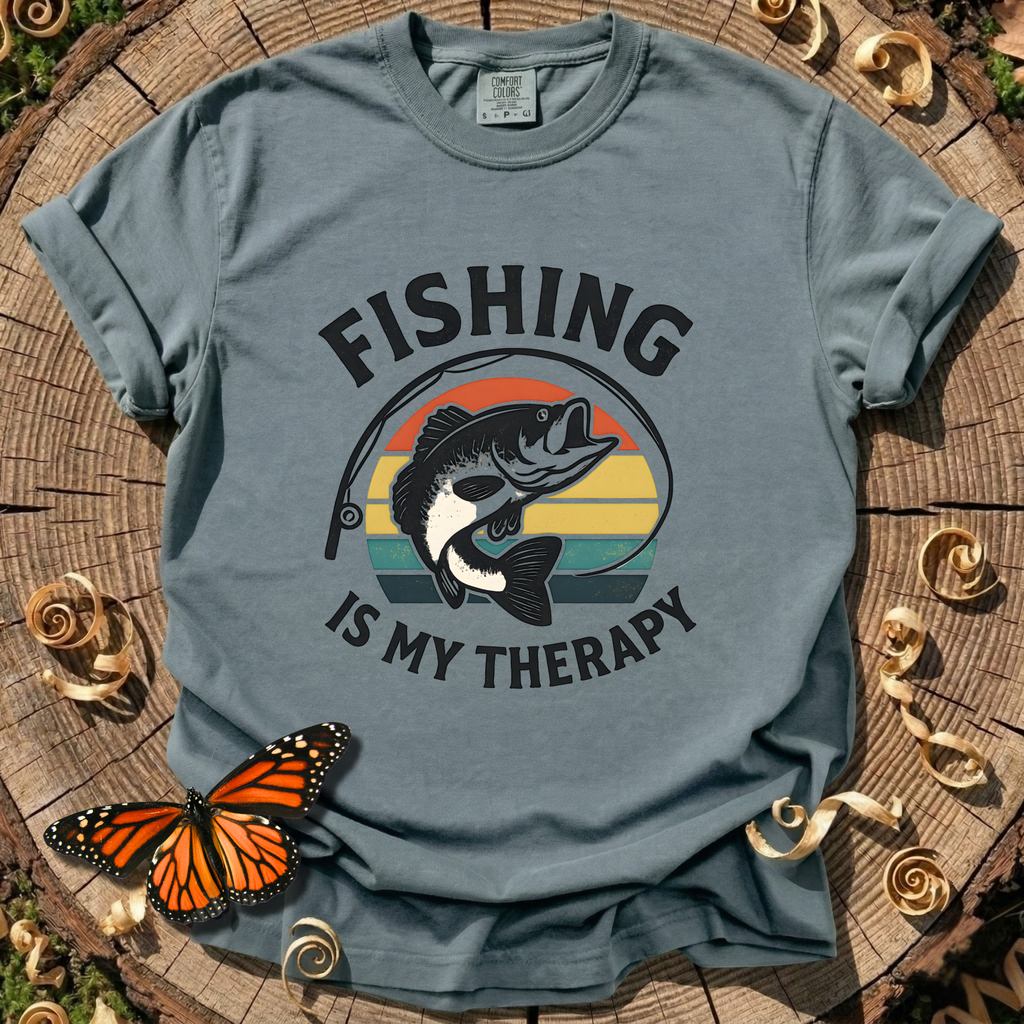 Fishing Is My Therapy Tee