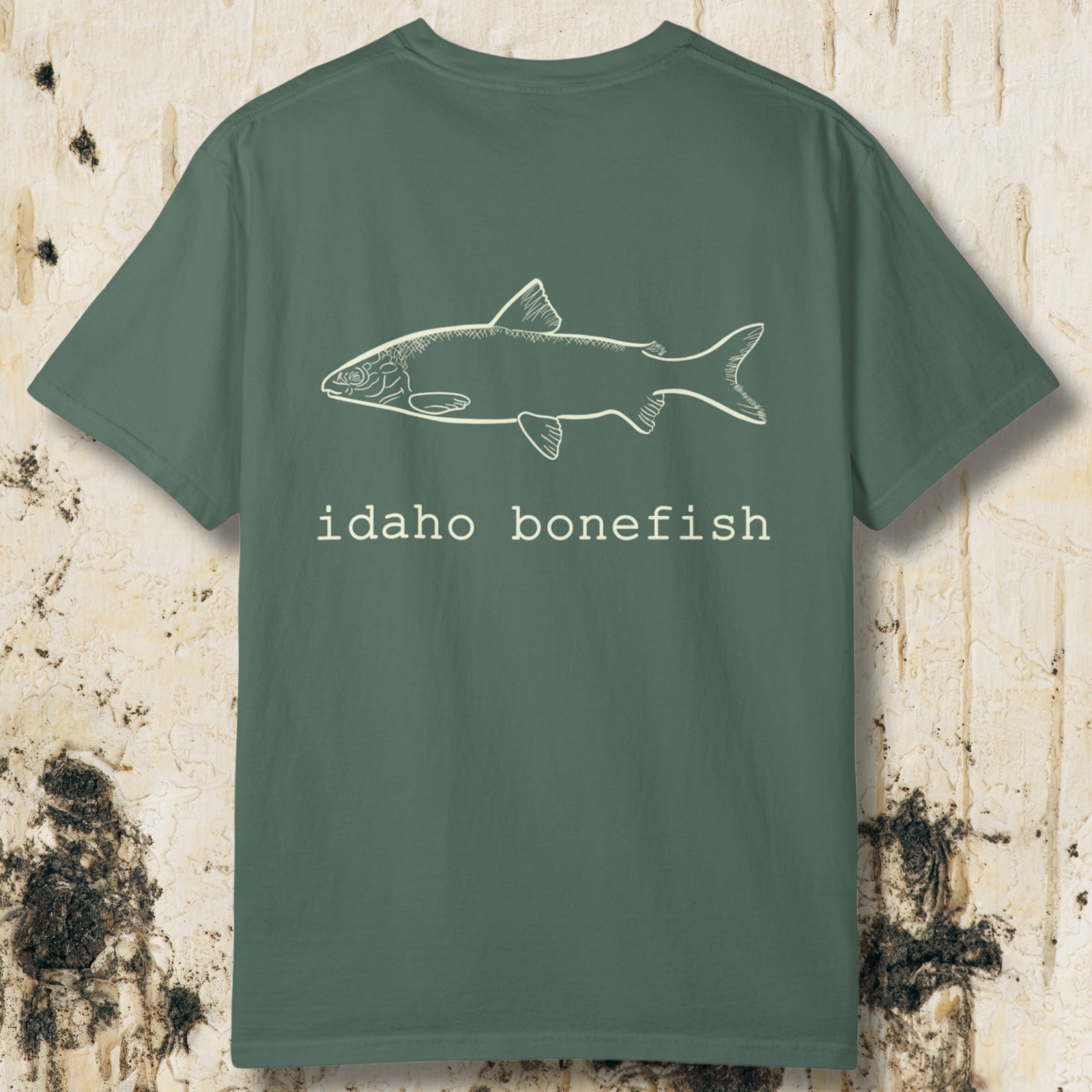Idaho Bonefish Back Print T-Shirt — Vintage Fishing Graphic Tee
