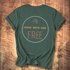Hook Sets Are Free Fishing Back Print T-Shirt