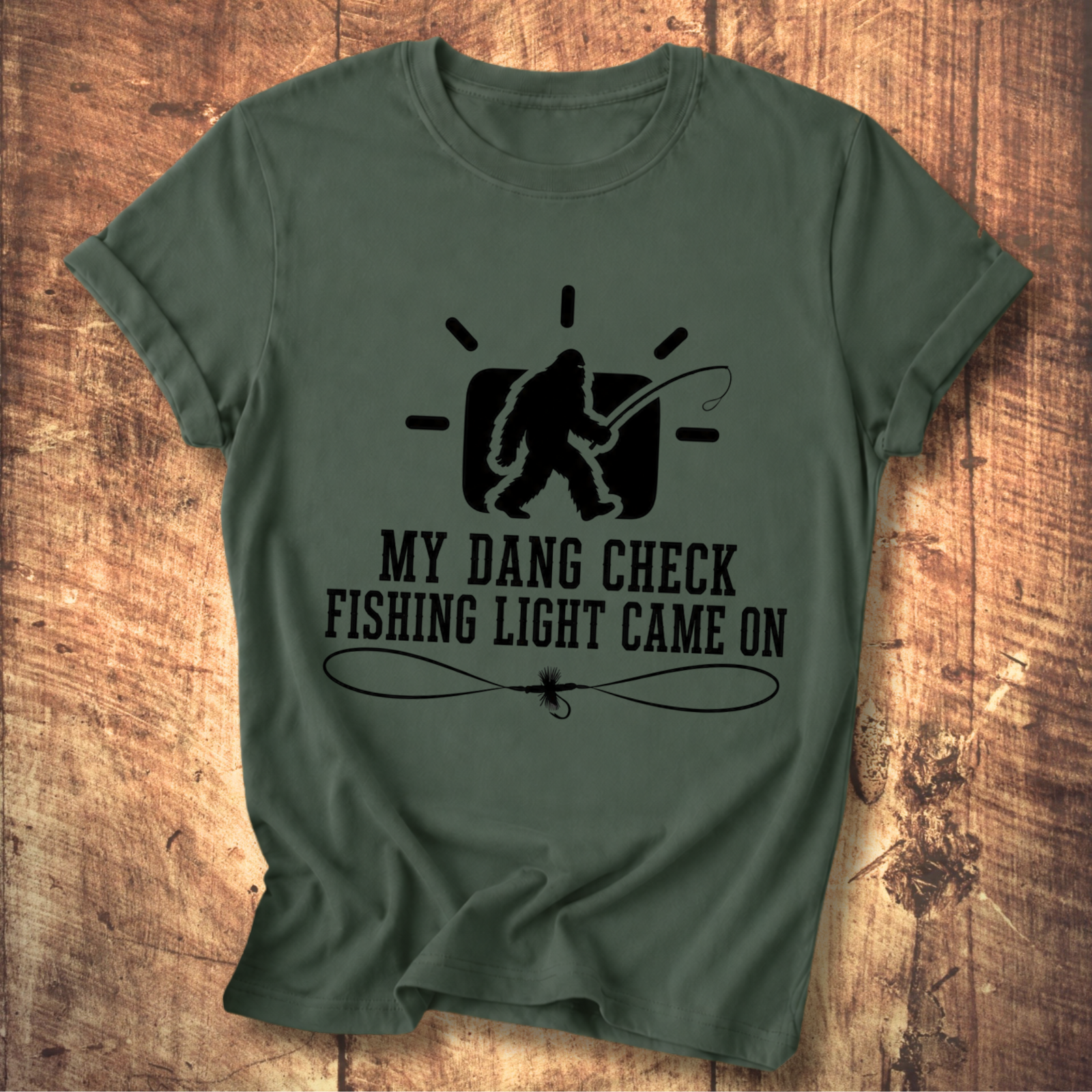 Dang Check Fishing Light T-shirt