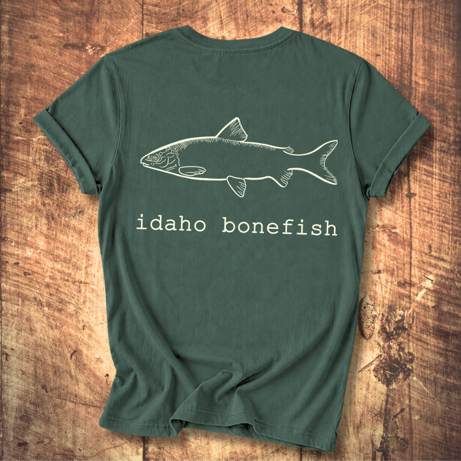 Idaho Bonefish Back Print T-Shirt