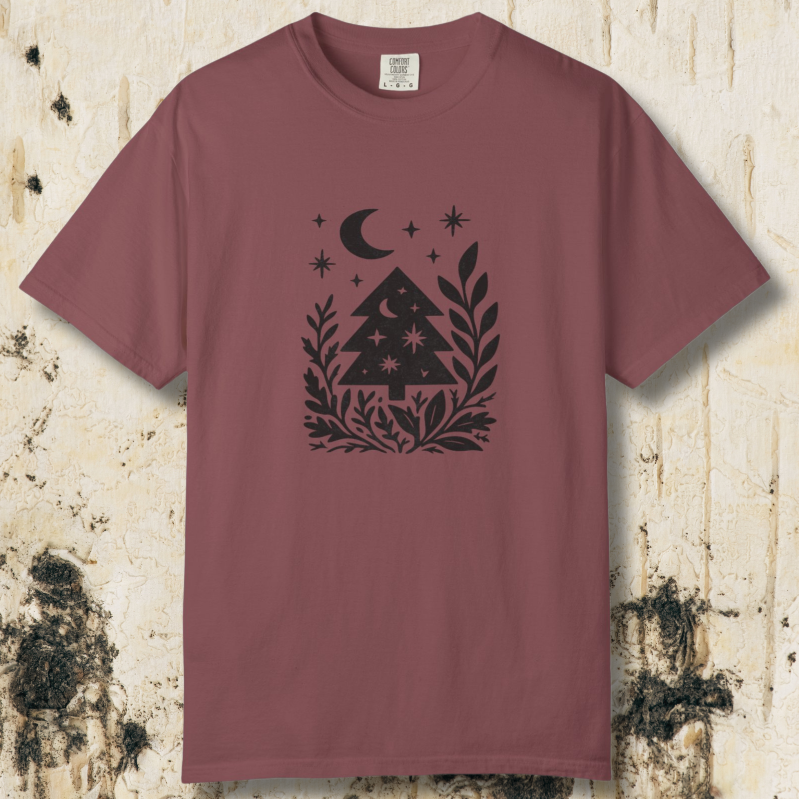 Midnight Forest T-Shirt | Moon and Pines Graphic Tee