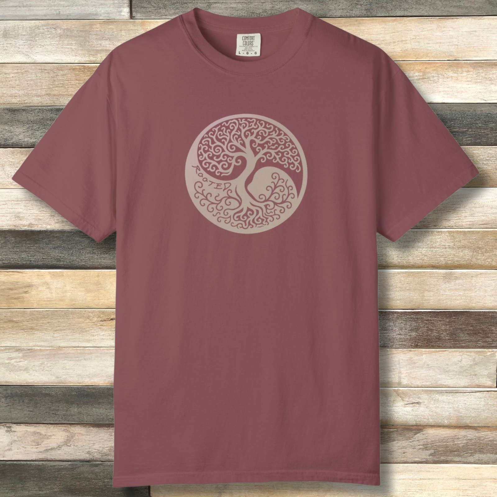 Rooted Yin Yang Tree T-Shirt — Boho Nature Graphic Tee