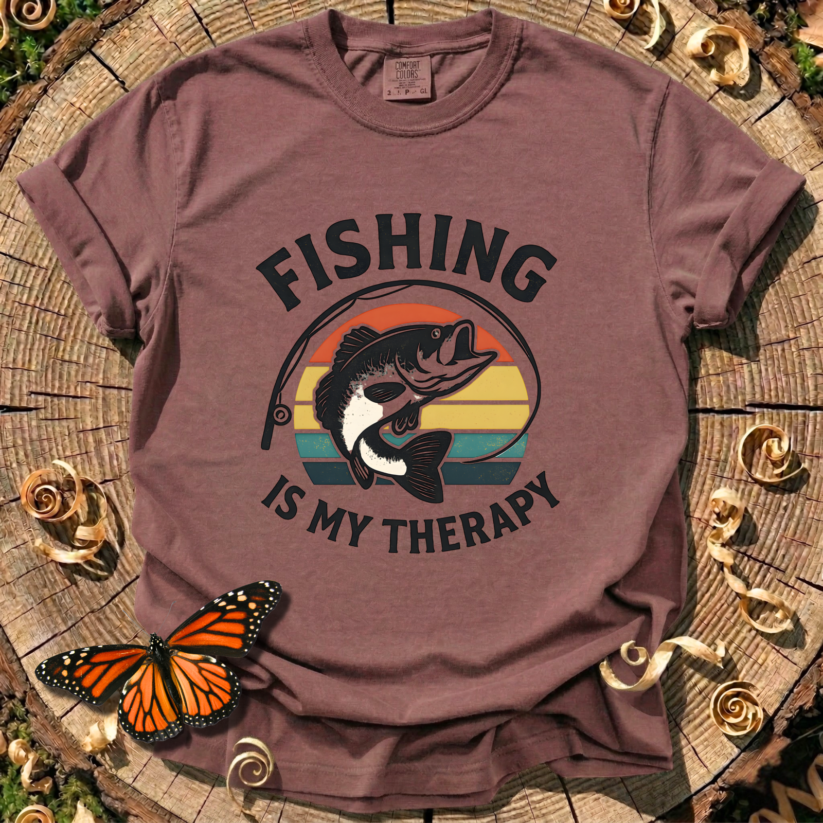 Fishing Is My Therapy Tee