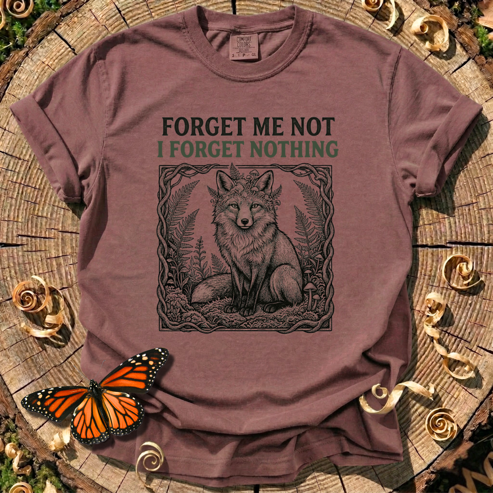 Forget Me Not Fox Tee