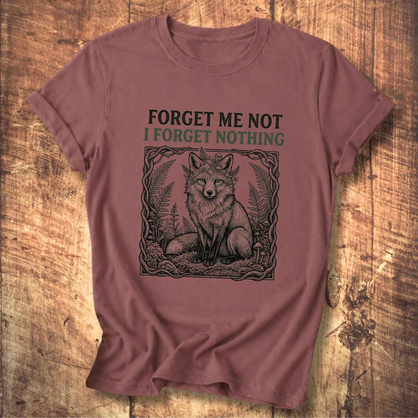 Forget Me Not Fox Tee
