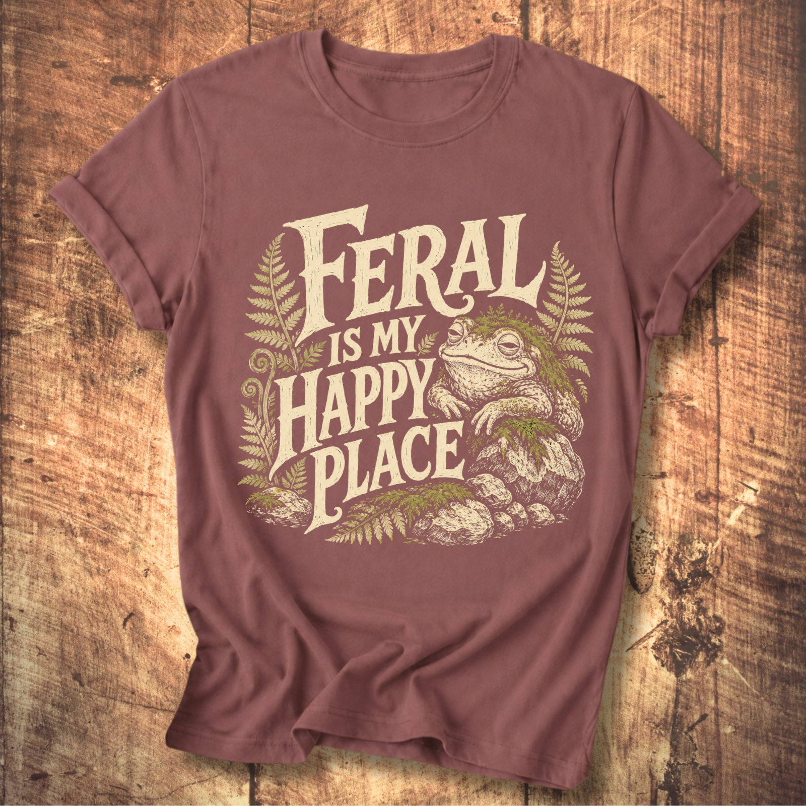 Feral Is My Happy Place T-shirt