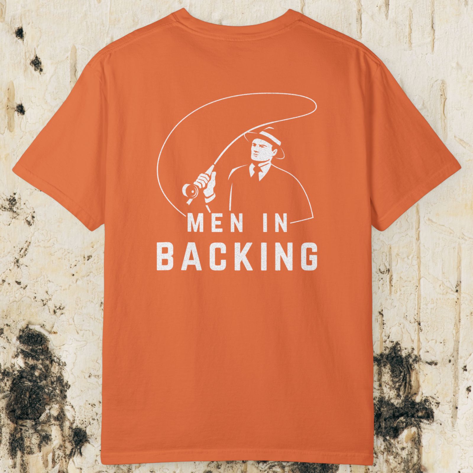 Men In Backing Fly Fishing T-shirt