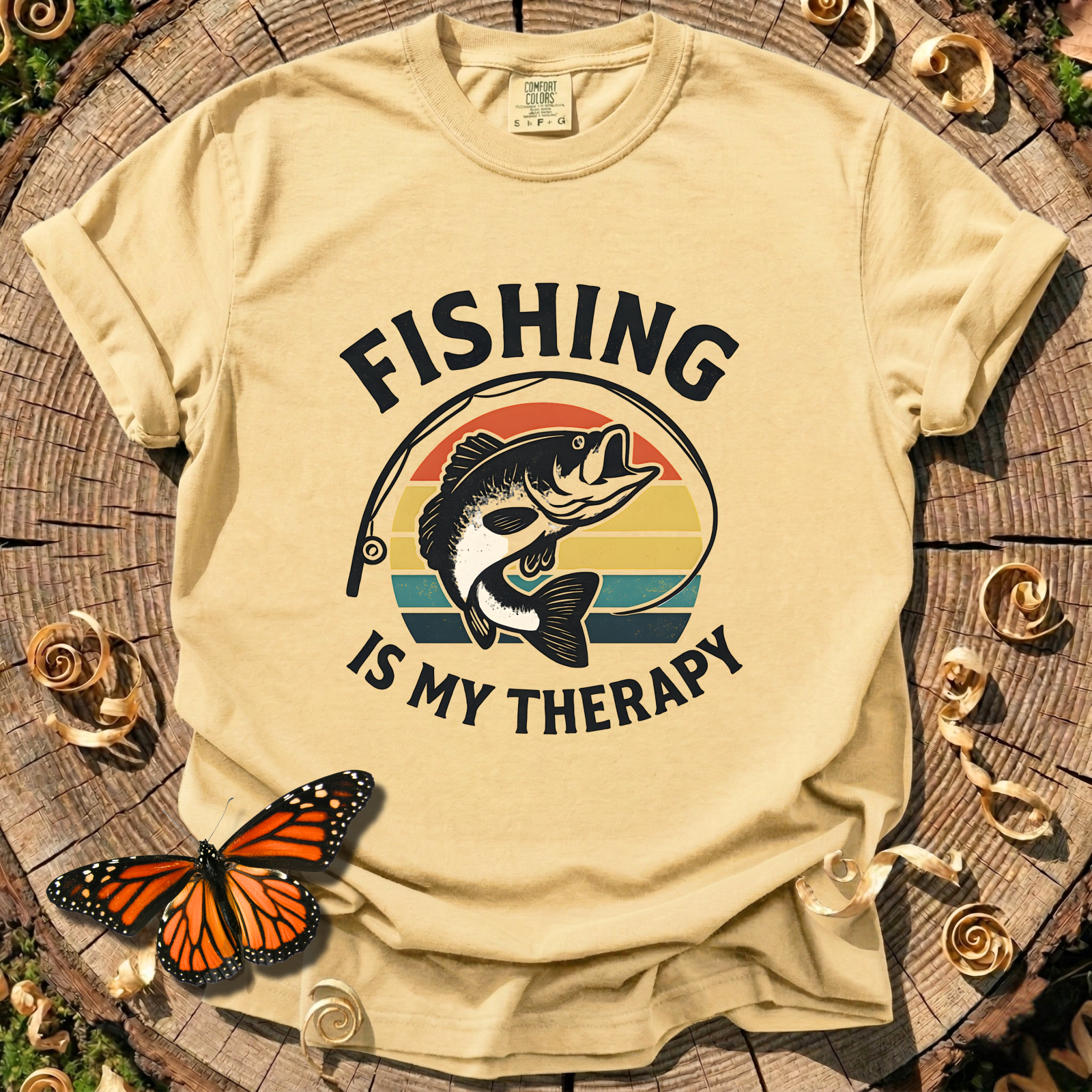 Fishing Is My Therapy Tee