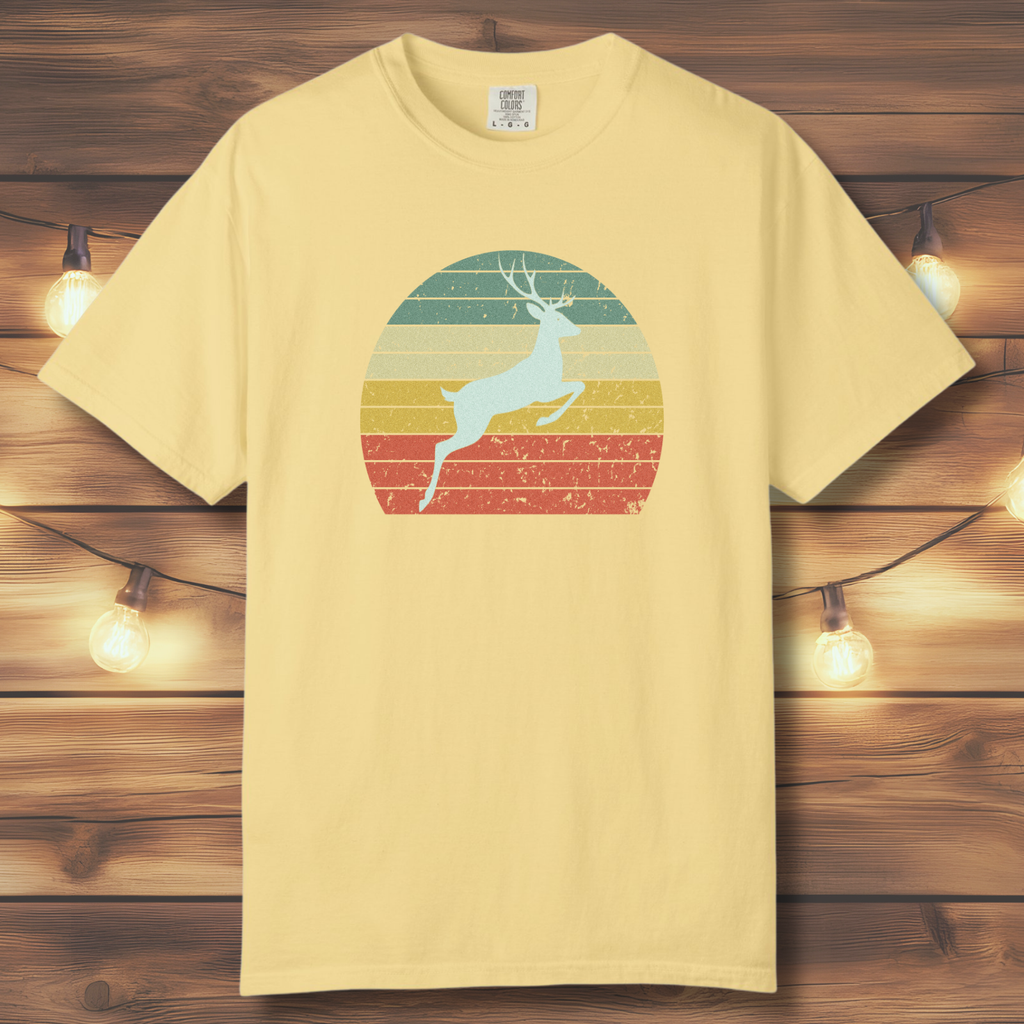 Vintage Sunset Deer T-Shirt